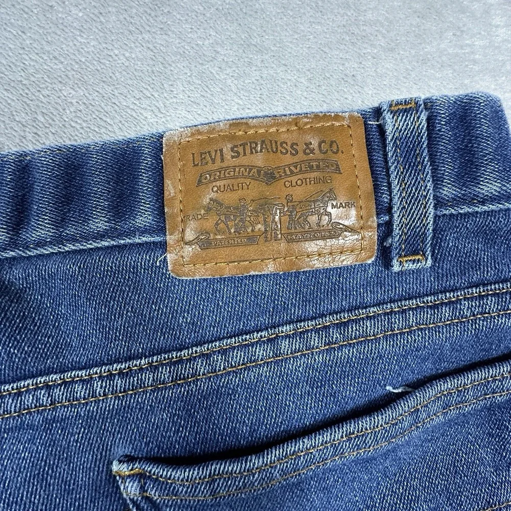 Vintage Levis 541 Orange Tab Jeans Mens 40x32 Straight Leg Blue Denim 90s